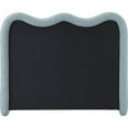 thumbnail image 3 of Meridian Furniture Gavin Blue Chenille Fabric King Bed, 3 of 5