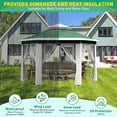 thumbnail image 5 of Lumiparty 13x13 ft Outdoor Pop Up Gazebo with Mosquito Netting, Adjustable Height Gazebo Shelter with Carry Bag for Backyard, Garden, Patio, Green, 5 of 11