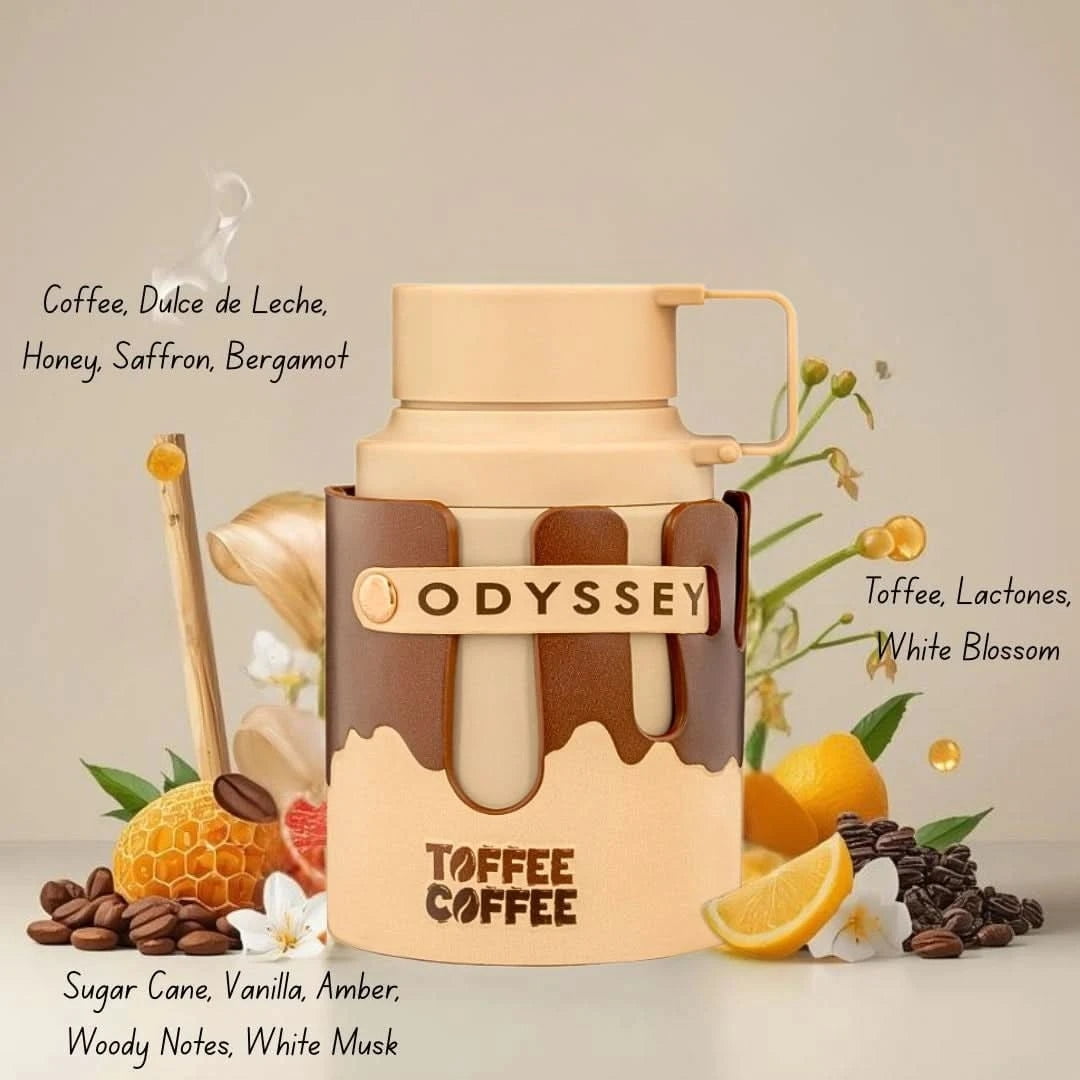 Odyssey Marshmallow, Odyssey Candee, Odyssey Dubai Chocolat, Odyssey Toffee Coffee & Odyssey Black Forest Eau de Parfum Spray 100ml (3.4 oz) by Armaf (Bundle)