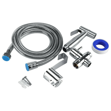 Bidet Sprayer - Tbest Stainless Steel Hand Held Bidet Sprayer Set with T-Adapter Valve Hose and Holder, Bathroom Shower Sprayer, Handheld Toilet Bidet Sprayer