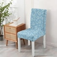 thumbnail image 3 of Set of 4 Charming Wildflower Dining Chair Covers Rustic Autumn Leaves and Blossom Pattern Washable Polyester Stretch Slipcovers Removable Protector for Farmhouse Decor, 3 of 6