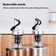 thumbnail image 5 of Monstrate Vertedor automático de vino y bebidas, tapón de botella, boquilla de champán de silicona, sellador al vacío de condimentos, Cocina y Comedor Chapado en plata, 5 of 6