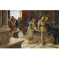 thumbnail image 2 of Muschamp, Francis Sydney 24x17 White Modern Wood Framed Museum Art Print Titled - The Merchant of Venice, 2 of 4