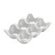 thumbnail image 1 of Soporte para bandeja de huevos con 6 agujeros, capacidad para 6 huevos frescos, organizador antideslizante para huevos, celosía de almacenamiento para Blanco BLESIY Soporte para bandeja de huevos, 1 of 8