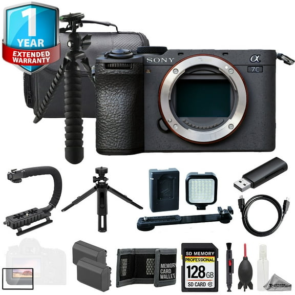 Sony a7C II Mirrorless Camera (Black)   128GB Ext Batt 1Yr Warranty-ULTIMATE Kit