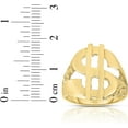 thumbnail image 3 of Floreo 10k Yellow Gold Dollar Sign Nugget Ring, 3 of 3