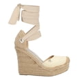 thumbnail image 2 of Alpargata Puntal De Plataforma Yute Con Listón 2 en 1 Lona Premium Beige Ajustable Para Mujer, 2 of 5