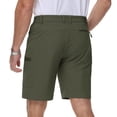 thumbnail image 5 of TACVASEN Men's Lightweight Water Resistant Cargo Shorts 10" Quick Dry Brethable Hiking Golf Shorts with 5 Zipper Pockets for Summer Outdoor sports Casual Work Army Green 40, 5 of 8