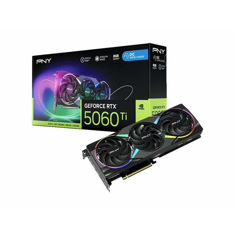 PNY NVIDIA GeForce RTX™ 5060 Ti Epic-X™ ARGB OC Triple Fan