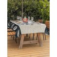 thumbnail image 3 of Outdoor Table Cloth with Umbrella Hole and Zipper, Coastal Octopus Waterproof Rectangle Tablecloth 60"x102", Nautical Ocean Beach Fish Starfish Washable Table Cover for Outside Party Patio Picnic, 3 of 8