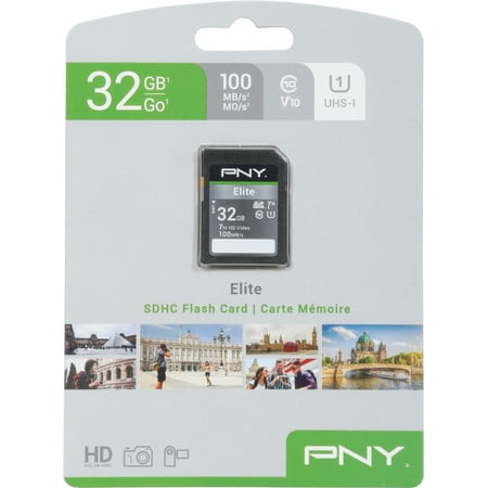 UPC: 0751492625553 | PNY Elite 32 GB Class 10/UHS-I (U1) SDHC
