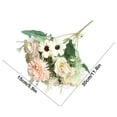 thumbnail image 6 of Artificial Flowers, White Fake Flowers Silk Faux Roses Wedding Bridal Bouquets Cake Flowers with Stems for Table Centerpieces Floral Arrangement Arch Home Decoration, 6 of 6