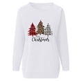 thumbnail image 3 of Gibobby Sudaderas Navideñas para Mujeres Sudadera con capucha de manga larga con estampado navideño para mujer(Blanco,G), 3 of 4