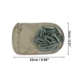 thumbnail image 4 of 1 Pc Double Side Shower Gloves Exfoliating Glove for Bathroom 8.66"x5.51" Green, 4 of 6