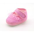 thumbnail image 5 of Newborn Baby Girl Soft Sole Lace Shoes Anti-slip Cotton Prewalker Walking Shoes 3-12M, 5 of 6