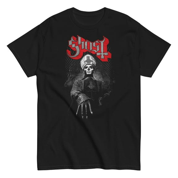 Ghost - Silveresque Unisex T-Shirt - Black - Small