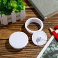 thumbnail image 3 of 2pcs Desktop Cable Thread Loop Cord Hole Cover Organizer, 60mm / 2.36" (White), 3 of 5