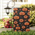 thumbnail image 2 of Halloween Ghost Jack O Lantern Pumpkin Decorative Garden Flag Trick or Treat Spooky Yard Outside Home Decoration Funny Burlap Outdoor Small Decor Double Sided 12 x 18, 2 of 4