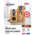 thumbnail image 1 of Avery Matte White Square Labels, 1½" x 1½", Permanent Adhesive, for Laser and Inkjet Printers - 82805, 1 of 5