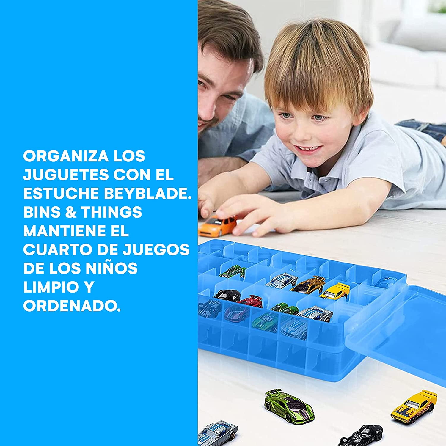 Bins & Things Toys Organizer Storage Case With 48 Compartments