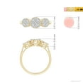 thumbnail image 4 of ANGARA Natural 0.31 Ct. Diamond Side Stone Ring in 14K Yellow Gold for Women (Ring Size: 11.5), 4 of 9