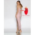 thumbnail image 5 of Vestidos de dama de honor de sirena con cuello en V y tirantes finos elegantes, corsé plisado sin mangas, fajas hasta el tobillo, vestidos de baile de graduación, 5 of 5