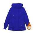 thumbnail image 4 of iOPQO Puffer Jacket Winter Parka for Women Warm Winter Coats for Women Zip Jacket Women Womens Puffer Jacket with Hood Womens Full Zip Jacket Womens Winter Clothes Blue XL, 4 of 6