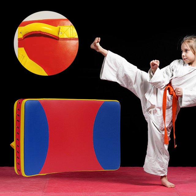 Almohadilla de boxeo con forma de arco para taekwondo, almohadilla de boxeo de PU para taekwondo y muay thai
