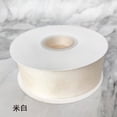thumbnail image 1 of Xiao Hua rollos de cinta de gasa beige - 1,57 pulgadas de ancho, 50 yardas de largo, cinta tejida transparente, con cinta de borde tejido, adecuada para manualidades y cintas de decoración de bodas, 1 of 5