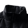 thumbnail image 6 of Timoontee Men's Workwear Waistcoats Sleeveless Stand Collar Jacket Vest Casual Comfy Vest Warm Padded Vest Zip Up Quilted Vest Coat Winter Puffer Vest Black XXL, 6 of 6