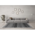 thumbnail image 3 of Ahgly Company Indoor Round Abstract Gray Modern Area Rugs, 6' Round, 3 of 4