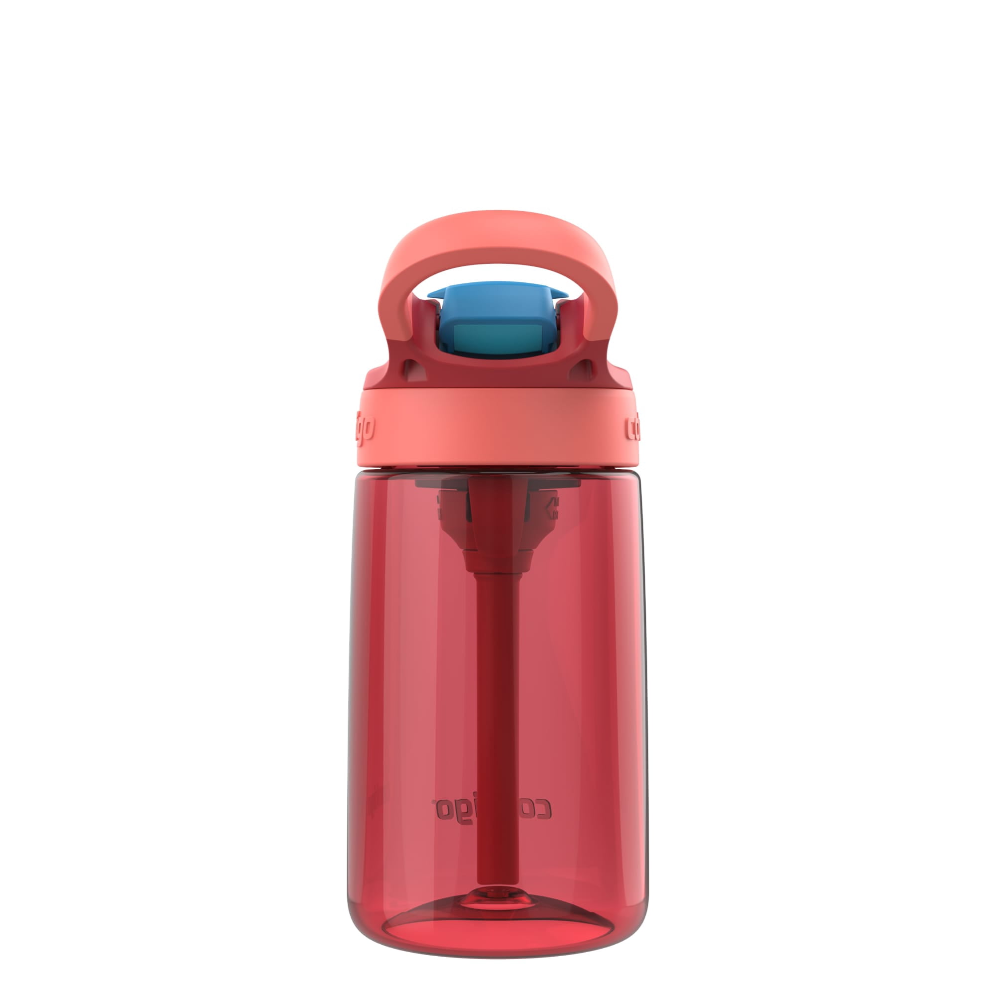 Contigo Kids Water Bottle with Redesigned AUTOSPOUT Straw, 14 oz., Goji Berry Coral