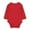 Red, variant on RTKFRFLM Solid Color Romper Soft Double-Sided Cotton Long Sleeve Bodysuit Black 18-24 Months