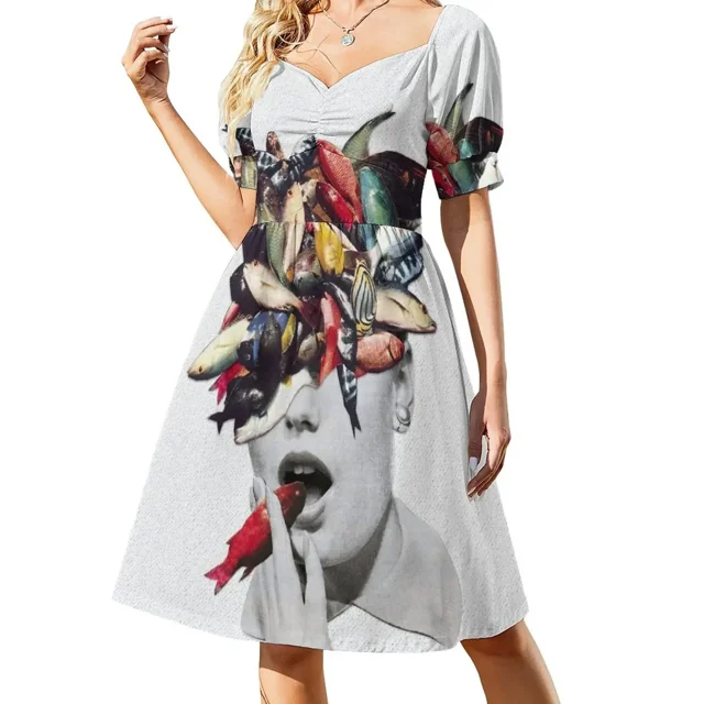 -3 Vestido de manga corta para mujer, vestidos largos, vestido para mujer, vestido de verano, vestidos de novia