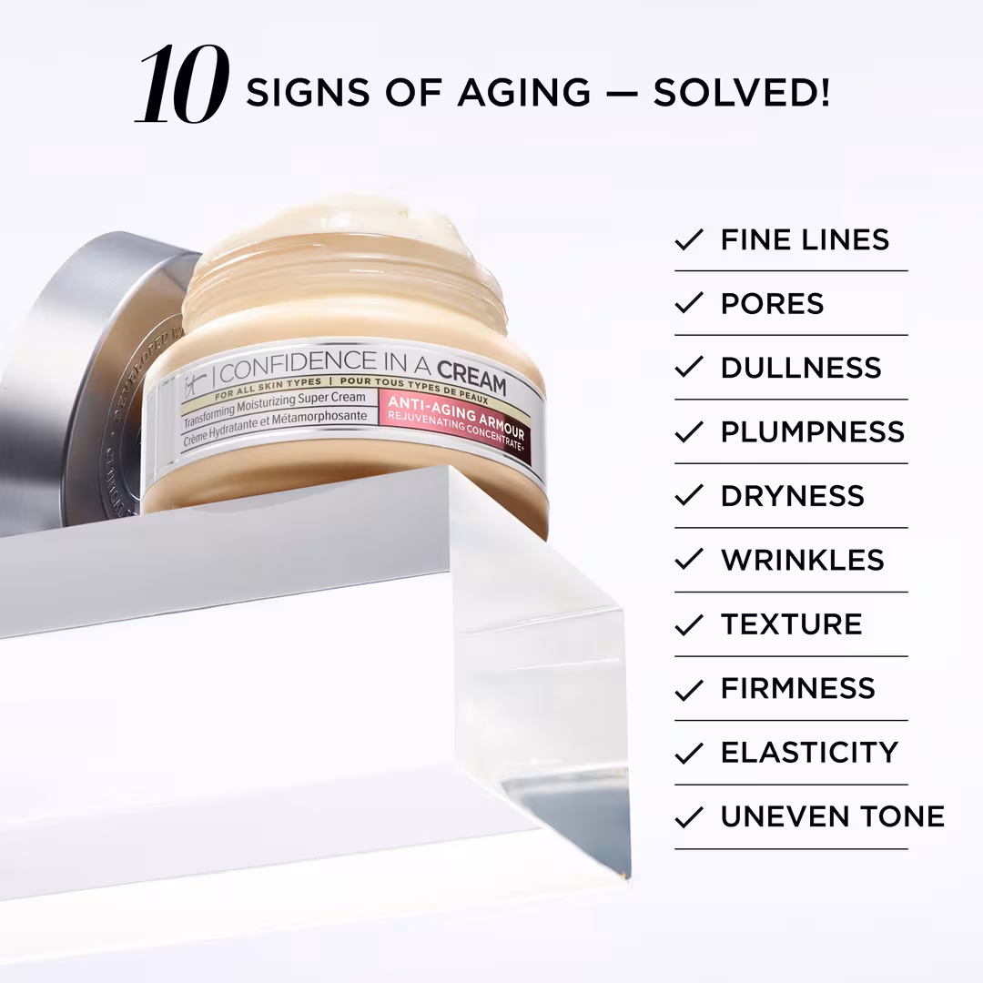thumbnail image 3 of It Cosmetics Confidence in a Cream Anti-Aging Hydrating Moisturizer - Full Size 2oz 60ml, 3 of 5