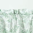 thumbnail image 5 of Chezmoi Collection 4-Piece Floral Leaves Window Curtain Set with Sheer Backing, Green White Leaves Printed Microfiber, 120 inch x 84 inch, 5 of 9