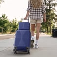 thumbnail image 3 of Ktaxon Luggage Set 2 Piece Carry-on, PP Hard Shell Suitcase 14" 20" Luggage Sets Spinner Wheels, Blue, 3 of 8