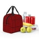 thumbnail image 5 of Easygdp Red Black Houndstooth Bolsa Térmica Premium - Tela Oxford Impermeable, Gran Capacidad, Bolsillo Frontal, Unisex para Trabajo, Escuela, Actividades al Aire Libre y Picnics, 5 of 8