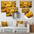 thumbnail image 4 of Designart "Mums in Full Bloom in Yellow II" Floral Metal Wall Art, 4 of 5
