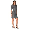 thumbnail image 4 of Womens Boat Neck Shimmery Mini Dress, 4 of 10