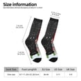 thumbnail image 2 of Xecao Traditional Scandinavian Dwarf Pattern Sport Socks for Women and Men Crew Socks Sporty Calf Socks Casual Socks, 2 of 6