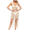thumbnail image 1 of Birdeem Cache-Maillots Mode Été Sans Manches Camisole Unie Bretelles Col Rond Robe Pull, 1 of 12