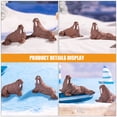 thumbnail image 3 of Shisuyan Mini Animaux en Résine Forme de Morse 2 Pcs 1.4X1X0.8In, 3 of 9