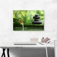 thumbnail image 2 of ARTCANVAS Bamboo Fountain Spa Life Canvas Art Print - Size: 26" x 18" (1.50" Deep), 2 of 9