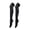 Black, variant on Women's Opaque Stretchy Nylon Over Knee Thigh High Stockings Costume Socks