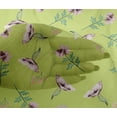 thumbnail image 4 of oneOone Viscose Chiffon Lime Fabric Flower & Leaves Watercolor Quilting Supplies Print Sewing Fabric By The Yard 42 Inch Wide, 4 of 4