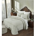 thumbnail image 2 of Better Trends Chenille Bedspread For Full/Double Size Bed 100% Cotton Medallion Design Lightweight Bedspread for all Season 96" x 110" Heirloom Collection (Sage), 2 of 6