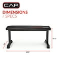 thumbnail image 4 of CAP Strength Universal Flat Weight Bench, Black, 4 of 7