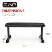 CAP Strength Universal Flat Weight Bench, Black