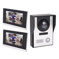 thumbnail image 1 of Wired Video Intercom Entry System, Video Door Phone Doorbell with 2 Units 7 Inch Screen, Infrared Night Vision Video Door Phone Camera Kit for Villa Apartment, Remote Unlock, 1 of 7